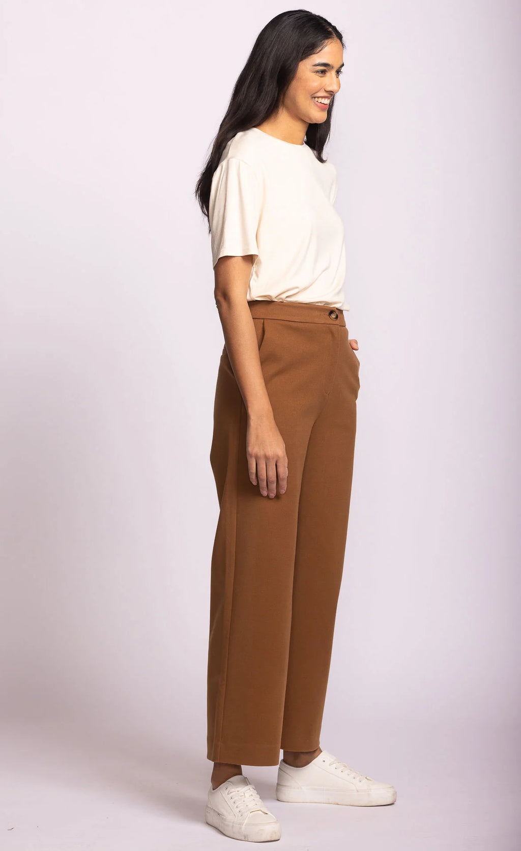 Nadia Full Caramel Pink Martini Trousers