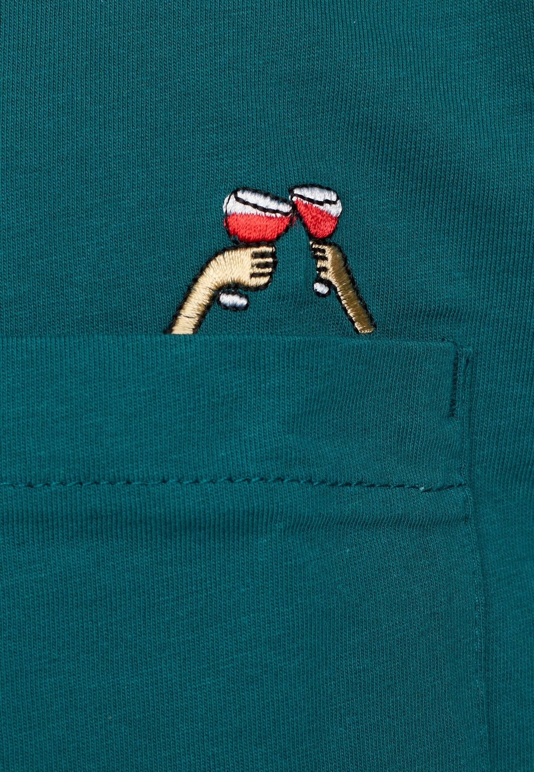 T-Shirt 1426 Cheers Pétrole Vert RVLT