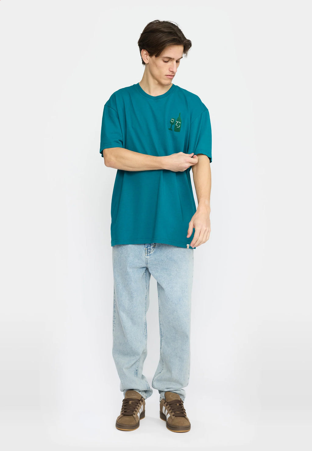 T-Shirt 1434 Wine Petrol Green RVLT