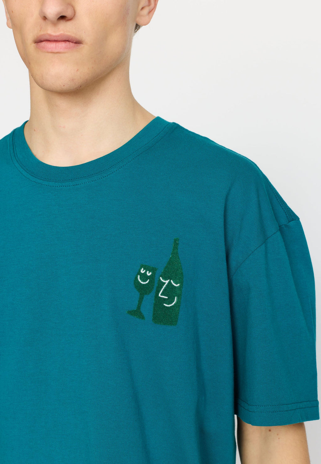 T-Shirt 1434 Wine Petrol Green RVLT