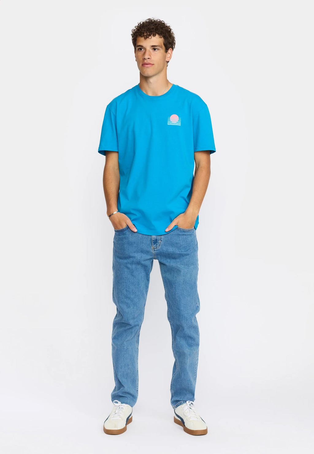 RVLT Blue Rising Sun T-Shirt