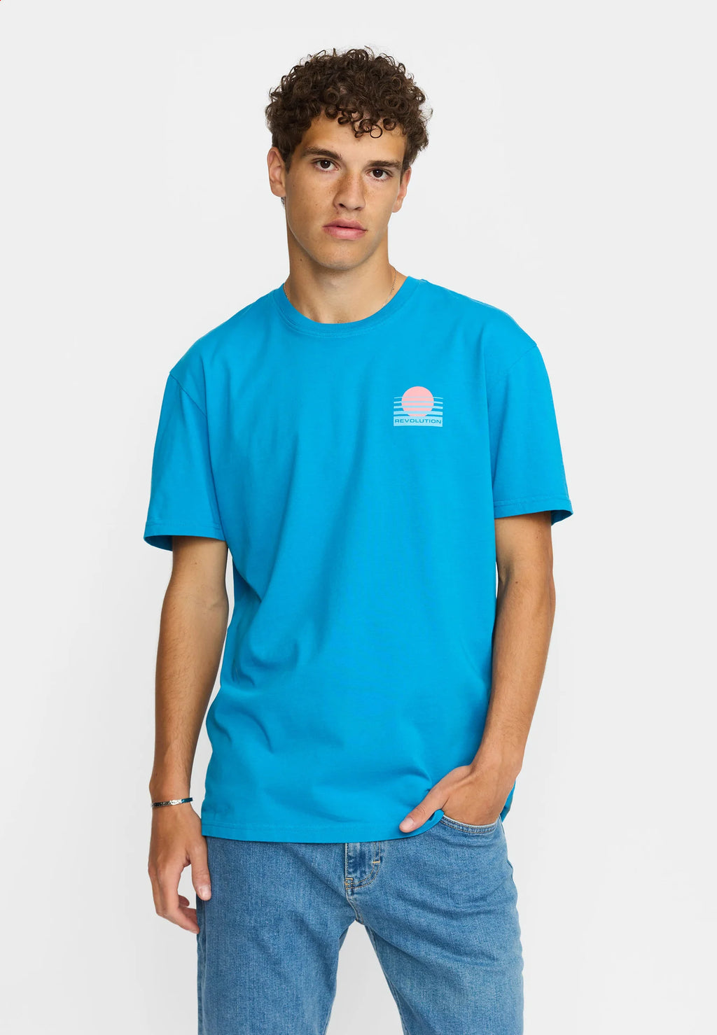 RVLT Blue Rising Sun T-Shirt
