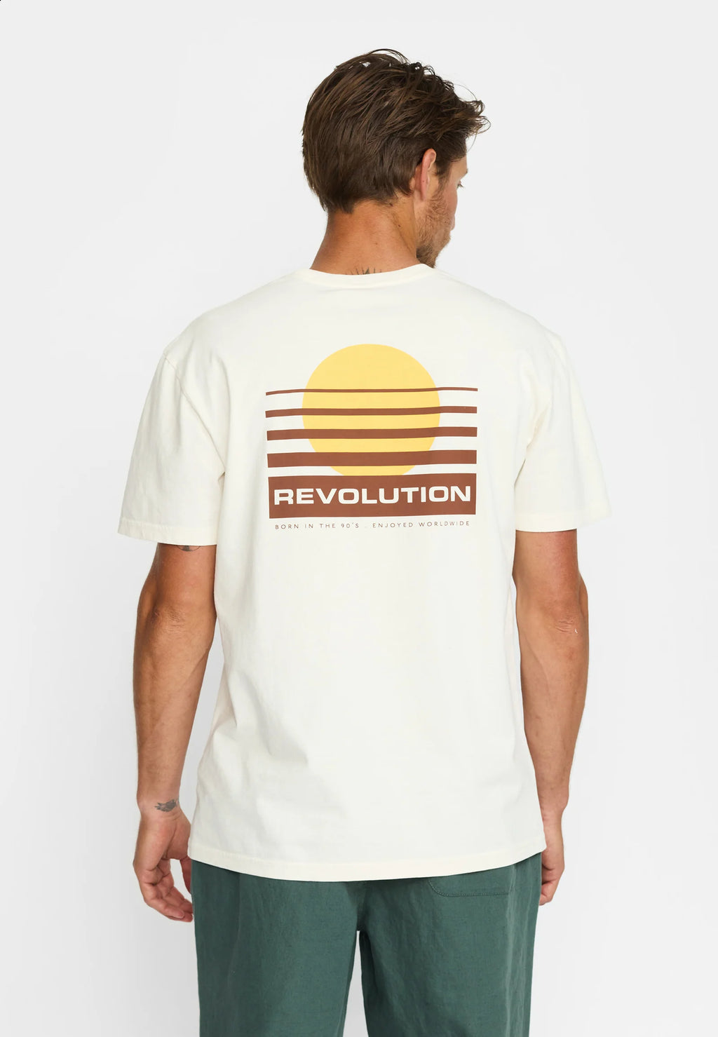 T-Shirt Rising Sun Offwhite RVLT