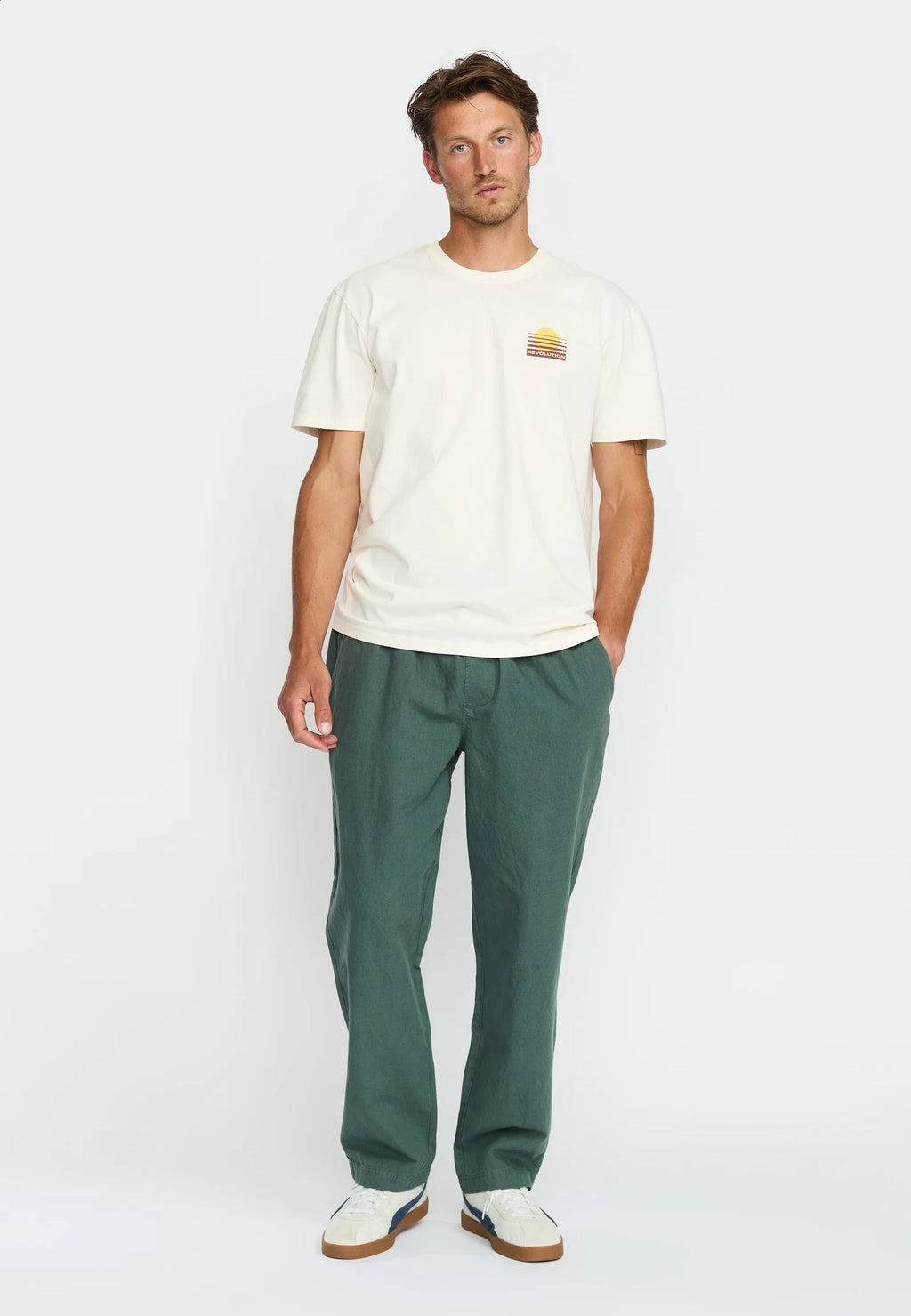 T-Shirt Rising Sun Offwhite RVLT