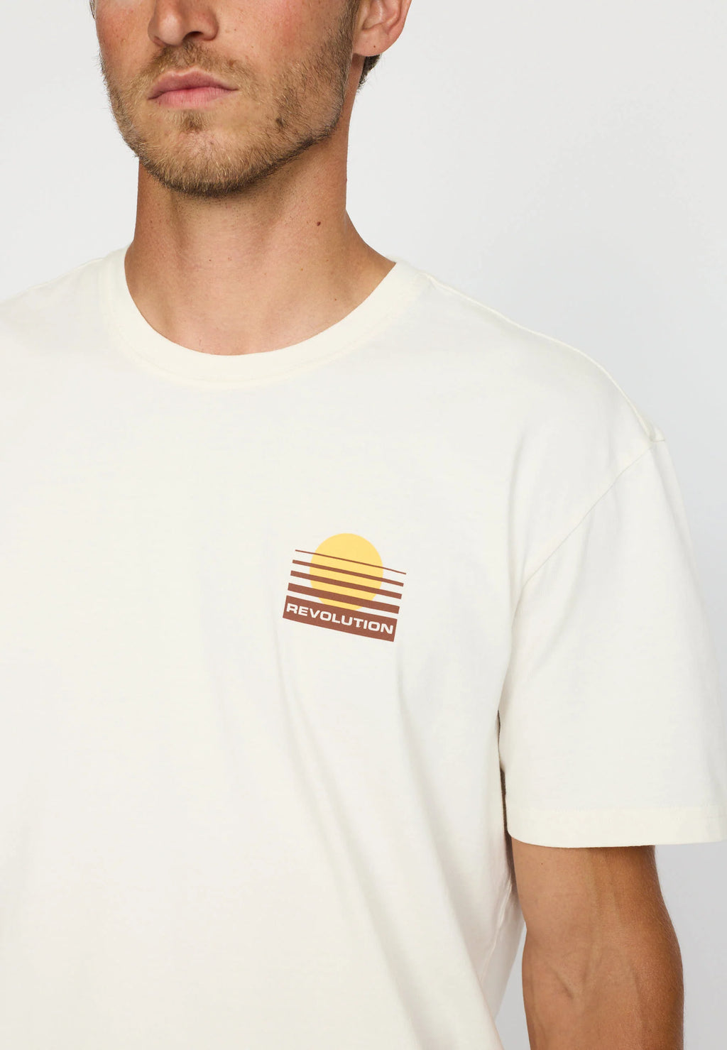 T-Shirt Rising Sun Offwhite RVLT