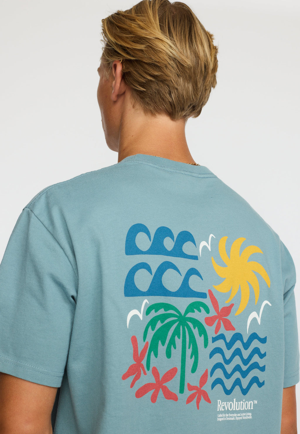 RVLT Teal Waves 1453 T-Shirt