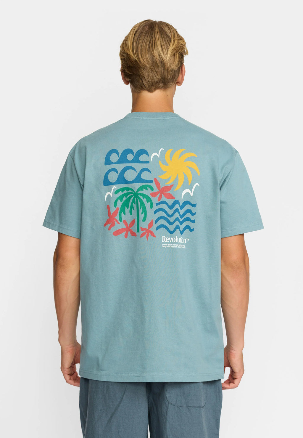 RVLT Teal Waves 1453 T-Shirt
