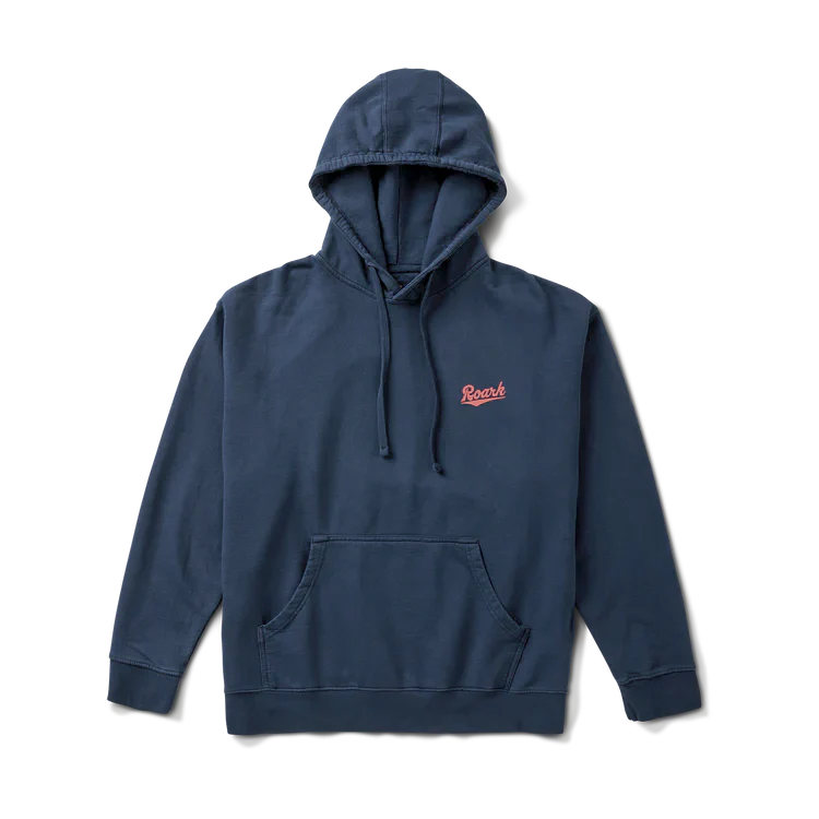 Roark Navy Blue Diamond Script Fleece Hoodie