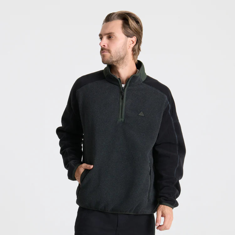 Polaire Campover Fleece Mock Onyx Roark