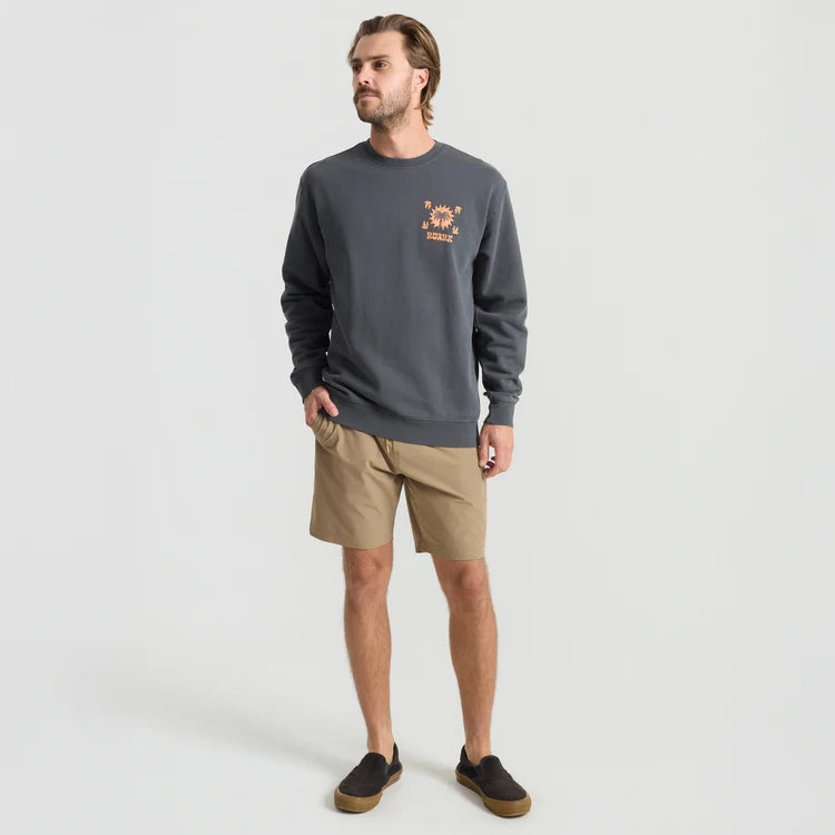Roark Dark Grey Palm Crew Sweater