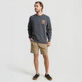 Roark Dark Grey Palm Crew Sweater