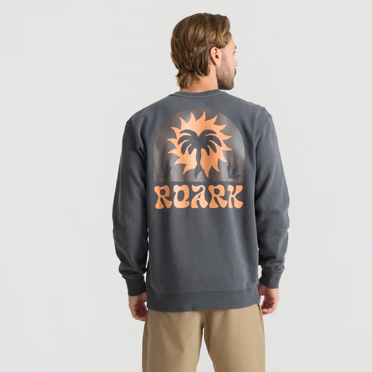 Roark Dark Grey Palm Crew Sweater