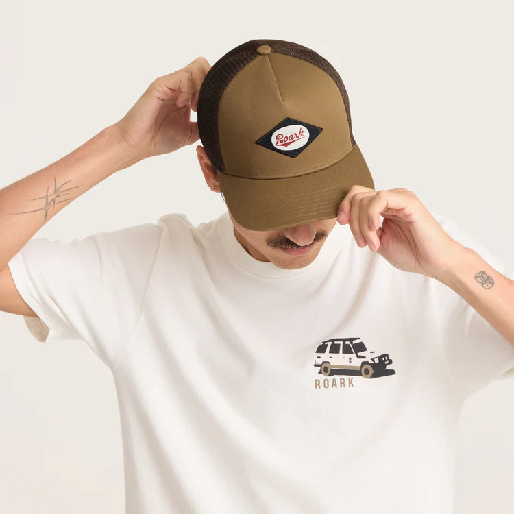 Roark Dark Khaki Station Trucker Cap