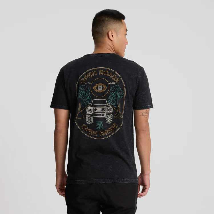 T-Shirt Open Roads 3.0 Black Roark