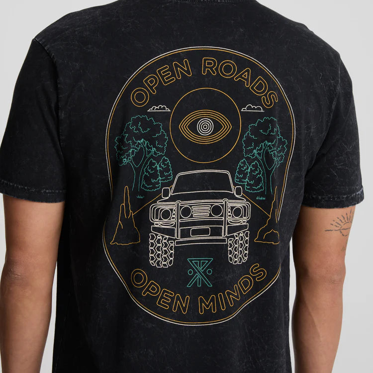 T-Shirt Open Roads 3.0 Black Roark