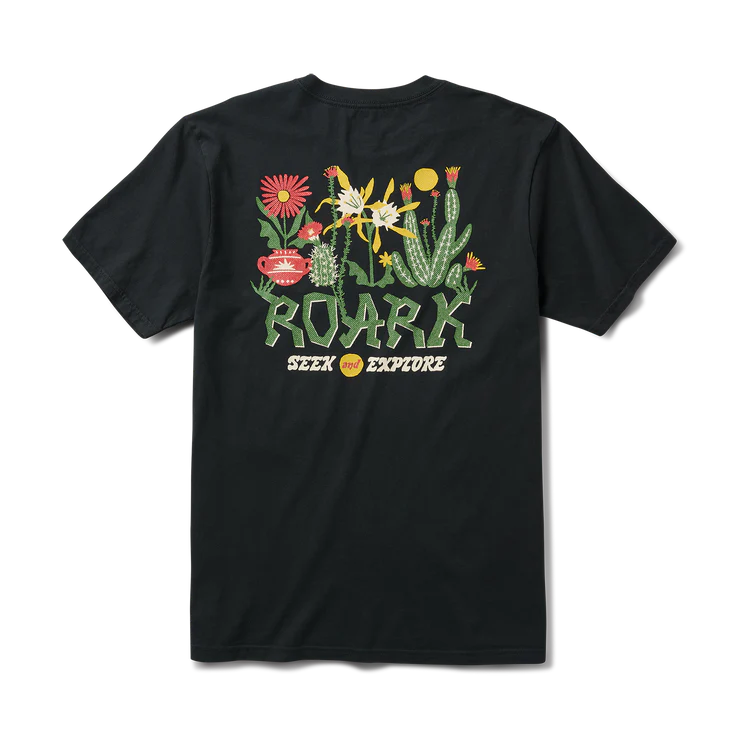Roark Black Cactus Garden T-Shirt