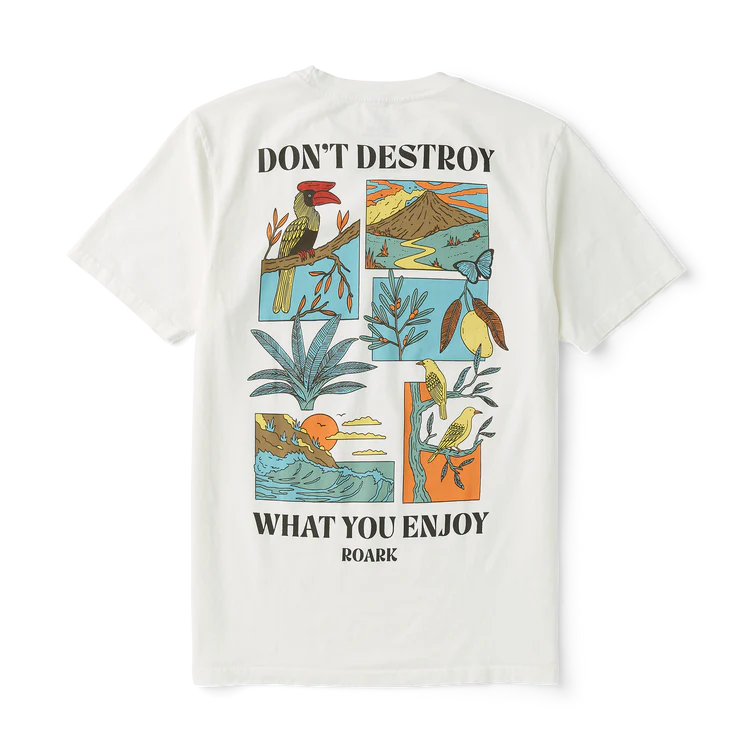 Roark Ecru Enjoy T-Shirt