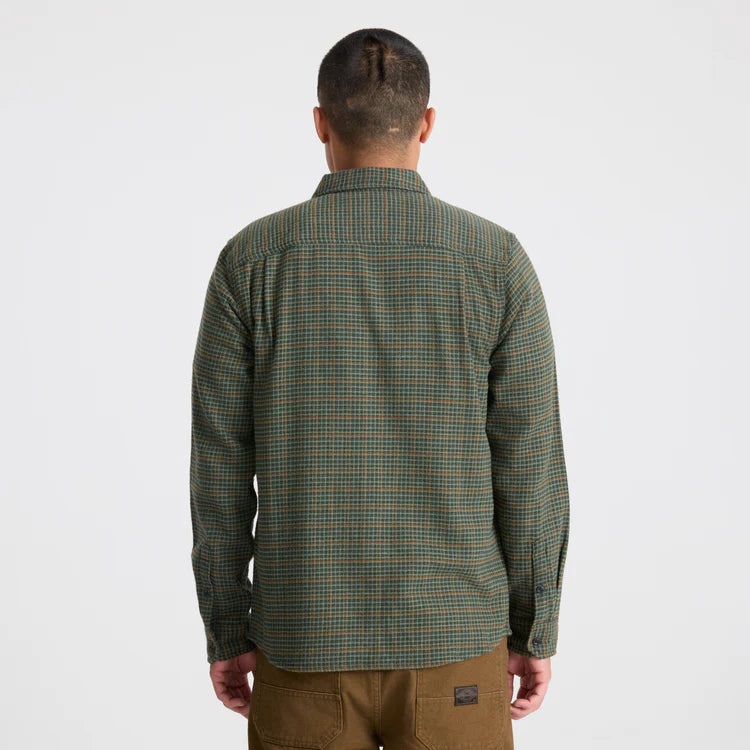Chemise Crossroads Flanel Vert Forêt Roark