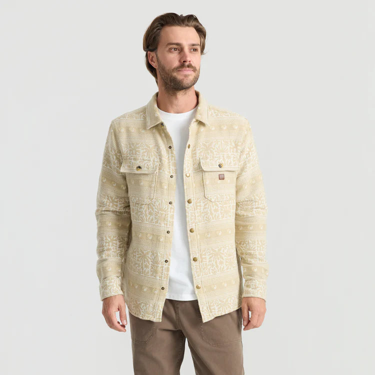 Nordsman Jacquard Beige Roark Coat