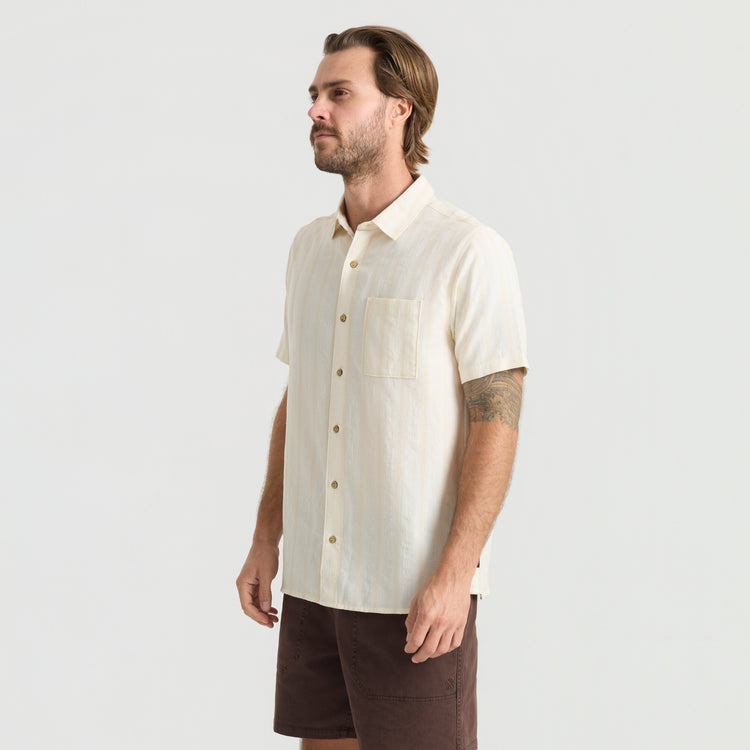 Chemise Crosswinds Ivoire & Beige Roark