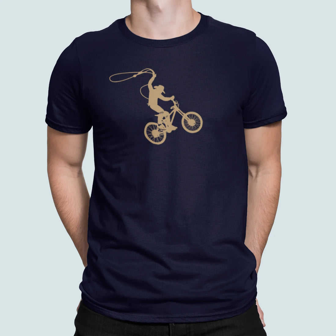 T-Shirt Rodéo Vélo Bleu Marine Baltrakon
