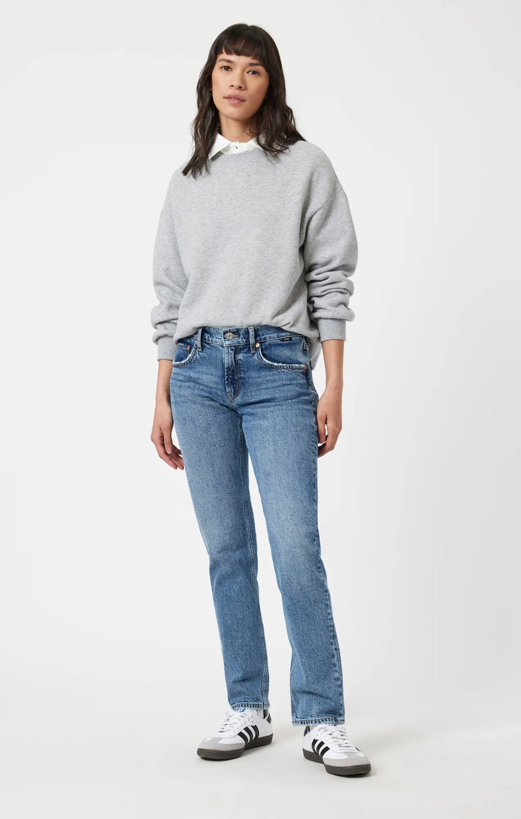 Mirella Mid Brushed Classic Blue Mavi Jeans