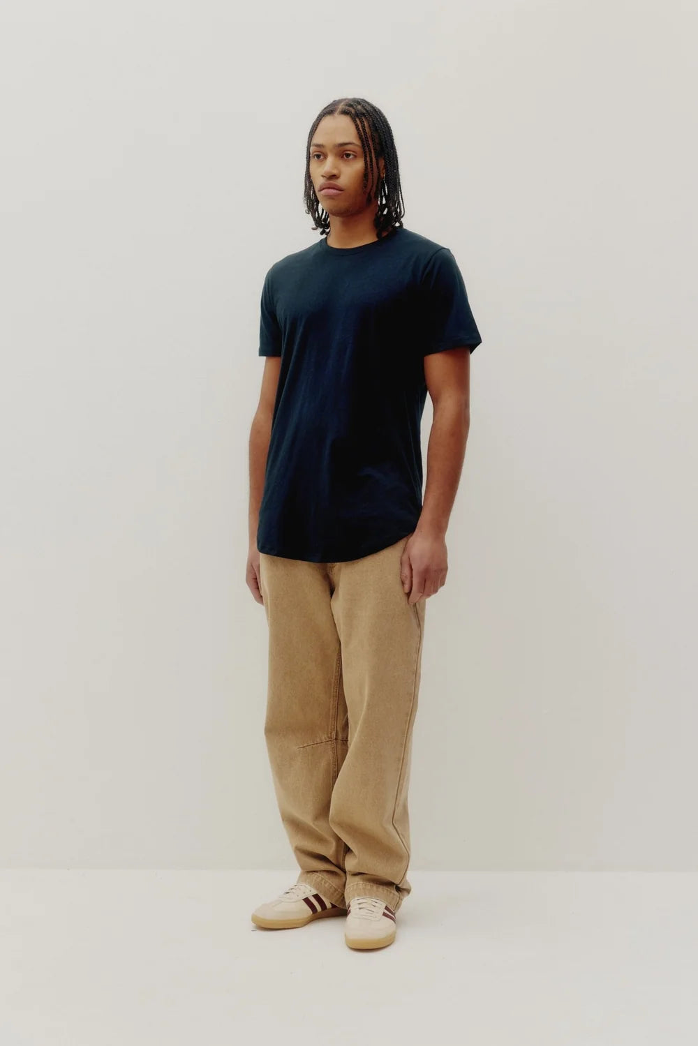 Chandail Slub Hi-Lo Noir Kuwalla Tee
