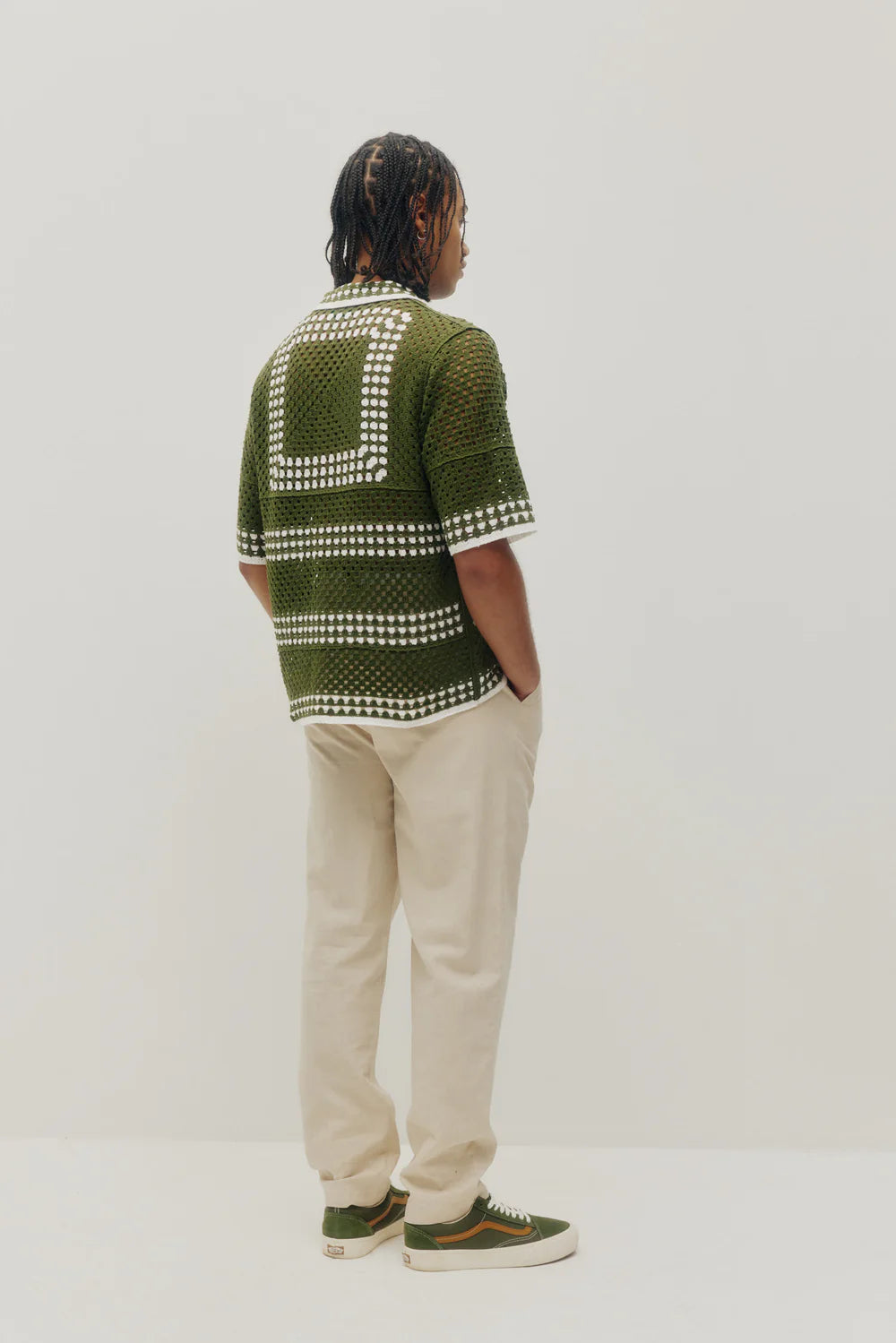 Olive Kuwalla Tee Knit Crochet Shirt