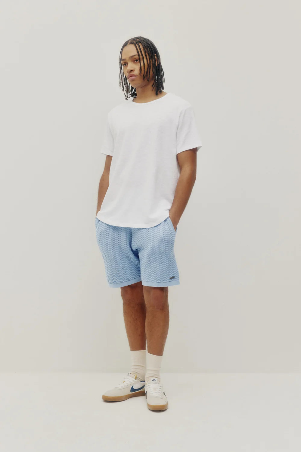 Chandail Slub Hi-Lo Blanc Kuwalla Tee