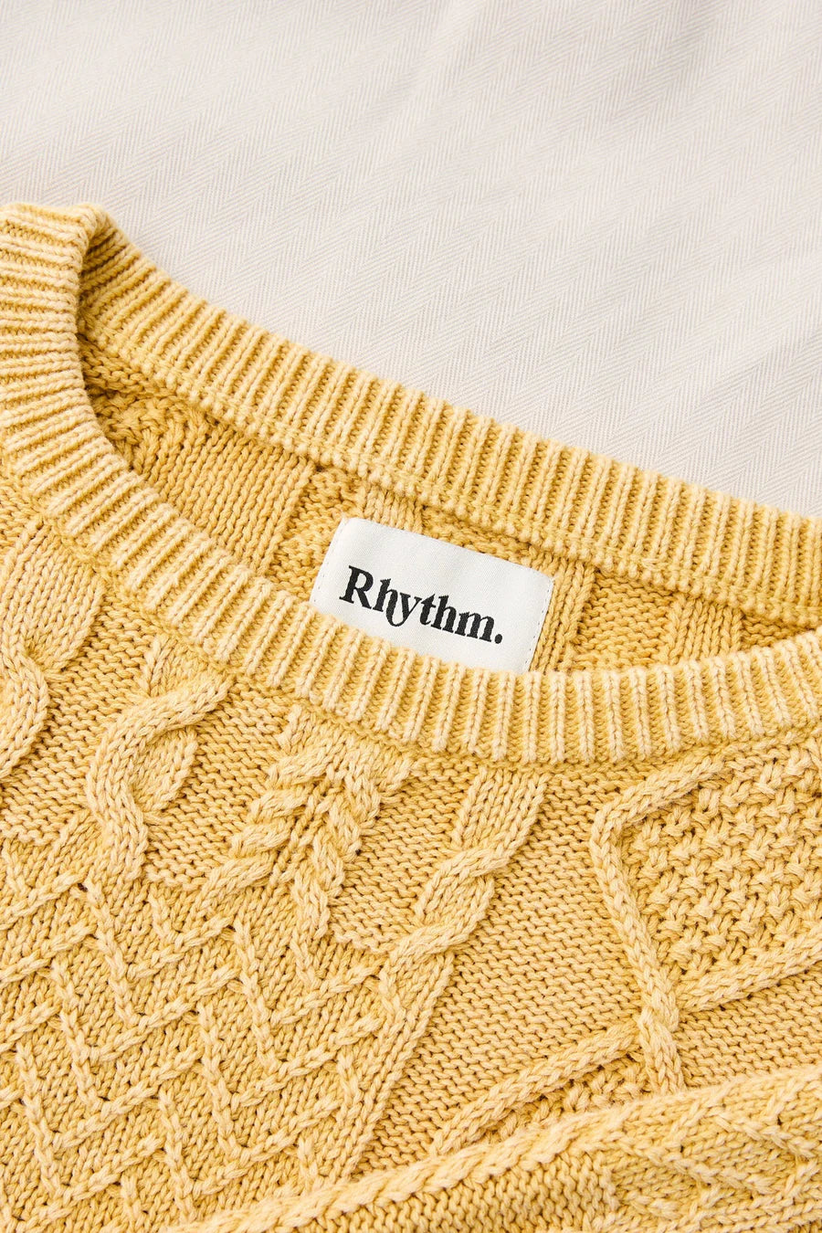 Rhythm Salt Wash Corn Patchwork Jumper