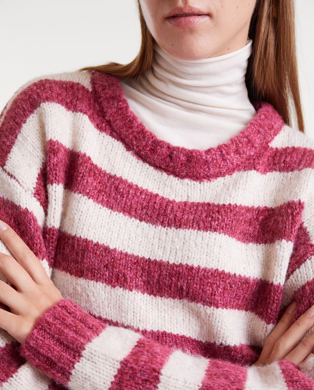 Pull 2 Stones Stripes Rose Compania Fantastica