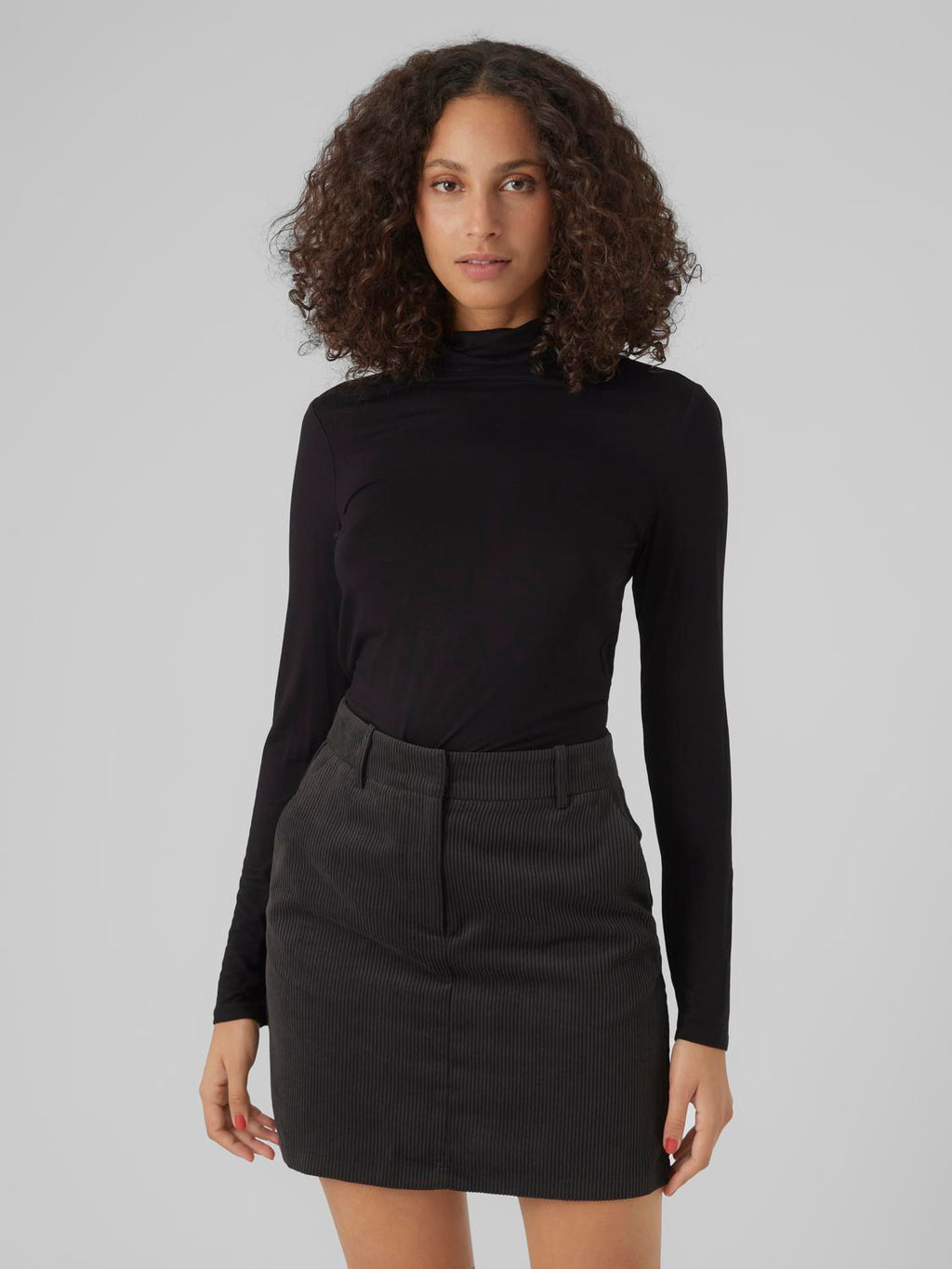 Alberte Black Rollneck Sweater Vero Moda