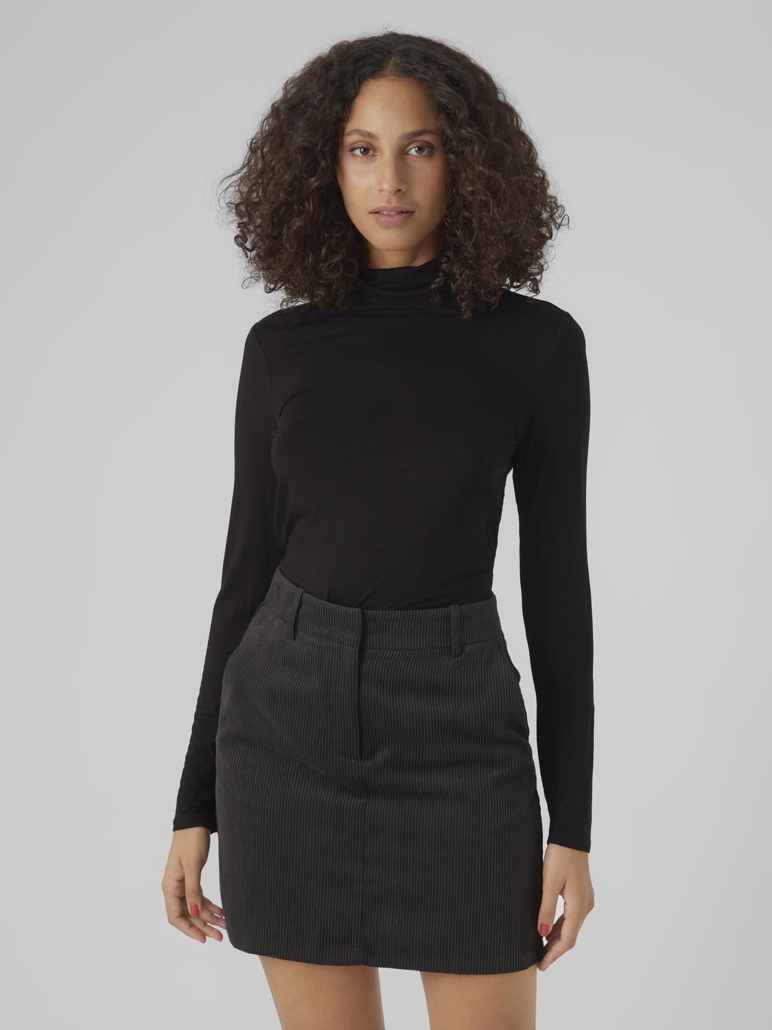 Alberte Black Rollneck Sweater Vero Moda