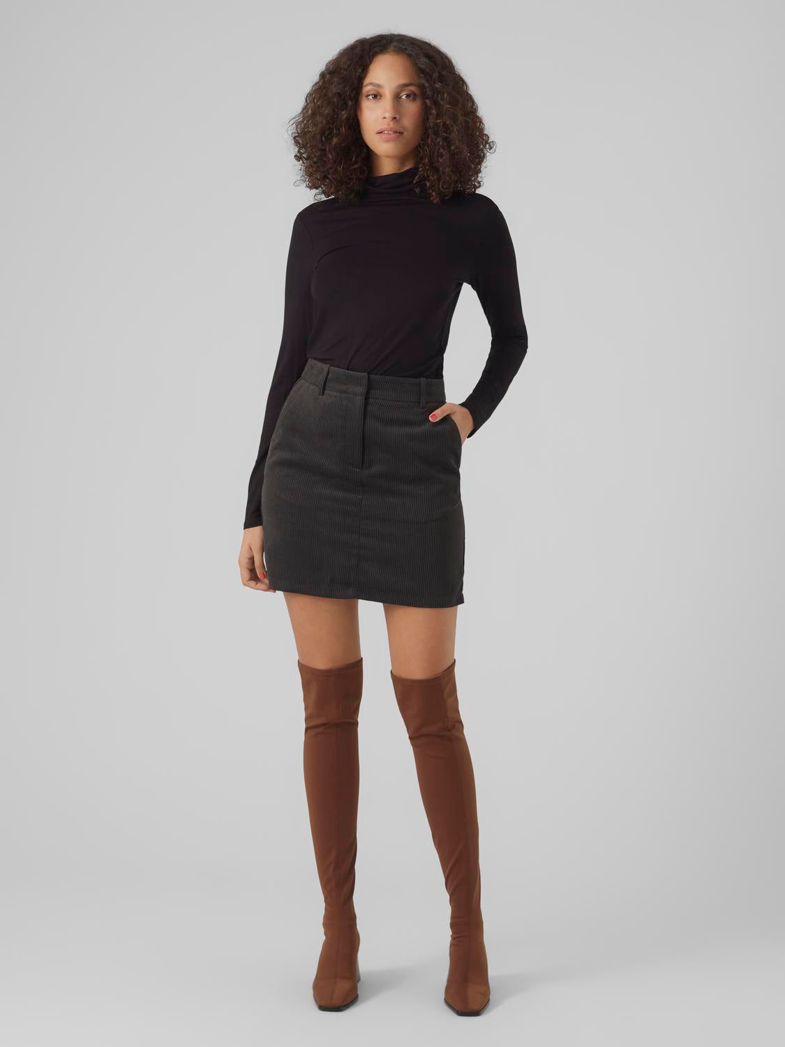 Alberte Black Rollneck Sweater Vero Moda