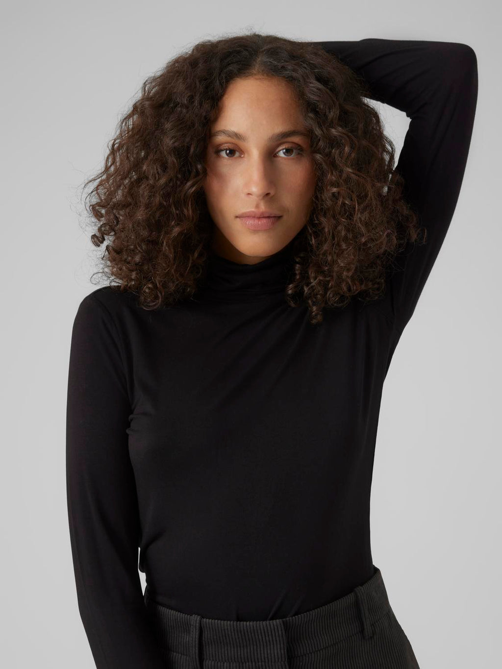 Alberte Black Rollneck Sweater Vero Moda