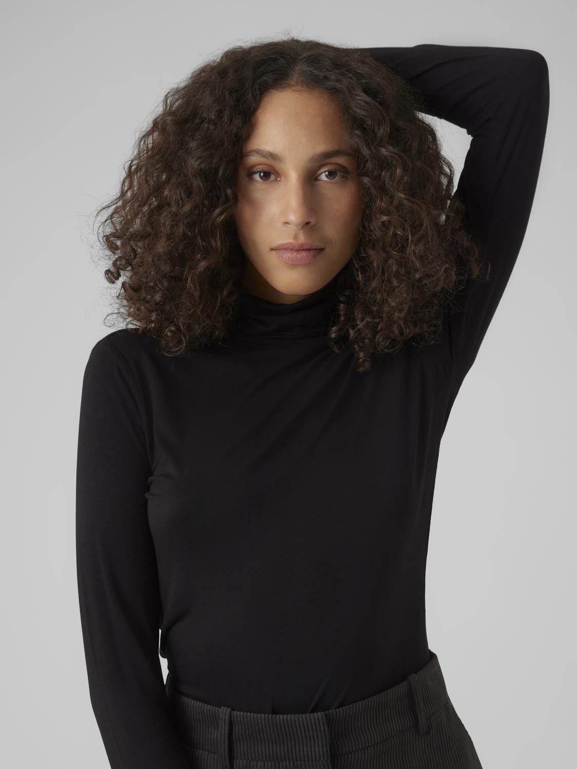 Alberte Black Rollneck Sweater Vero Moda