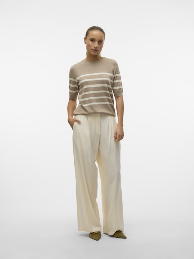 Top Saba Plain Beige Vero Moda
