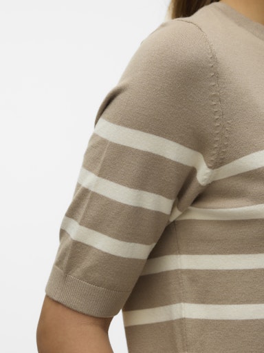 Top Saba Plain Beige Vero Moda