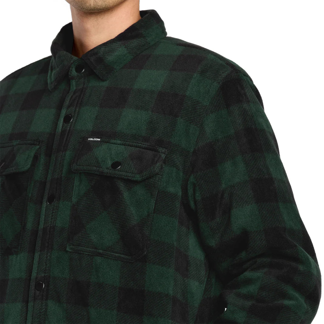 Sur-Chemise Bowered Fleece Vert Pine Volcom
