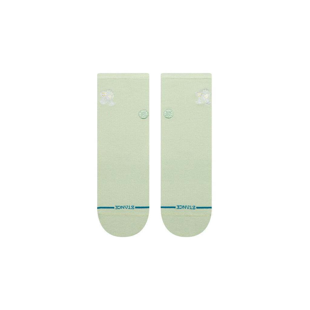 Bas Fine Rib Quarter Vert Stance
