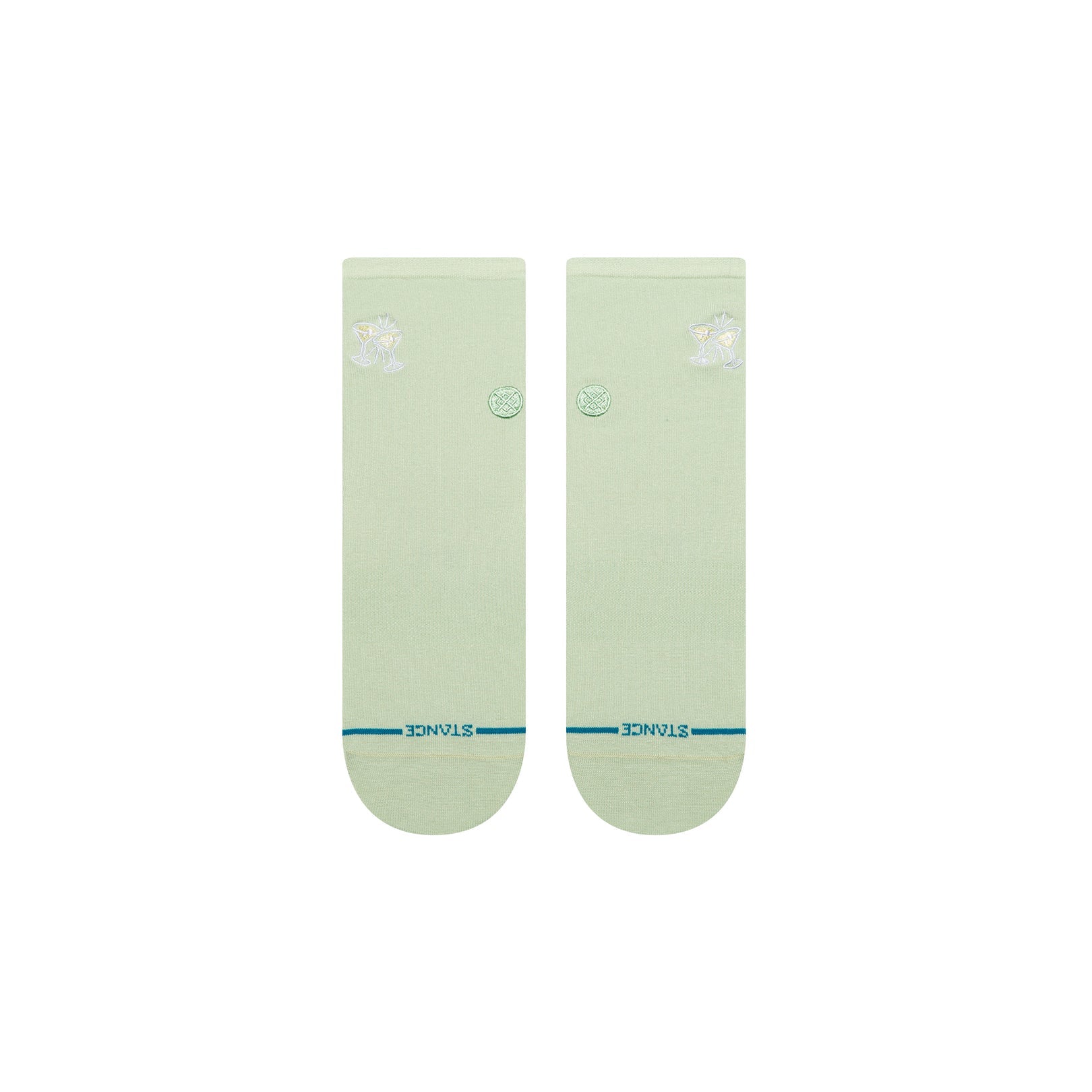 Bas Fine Rib Quarter Vert Stance