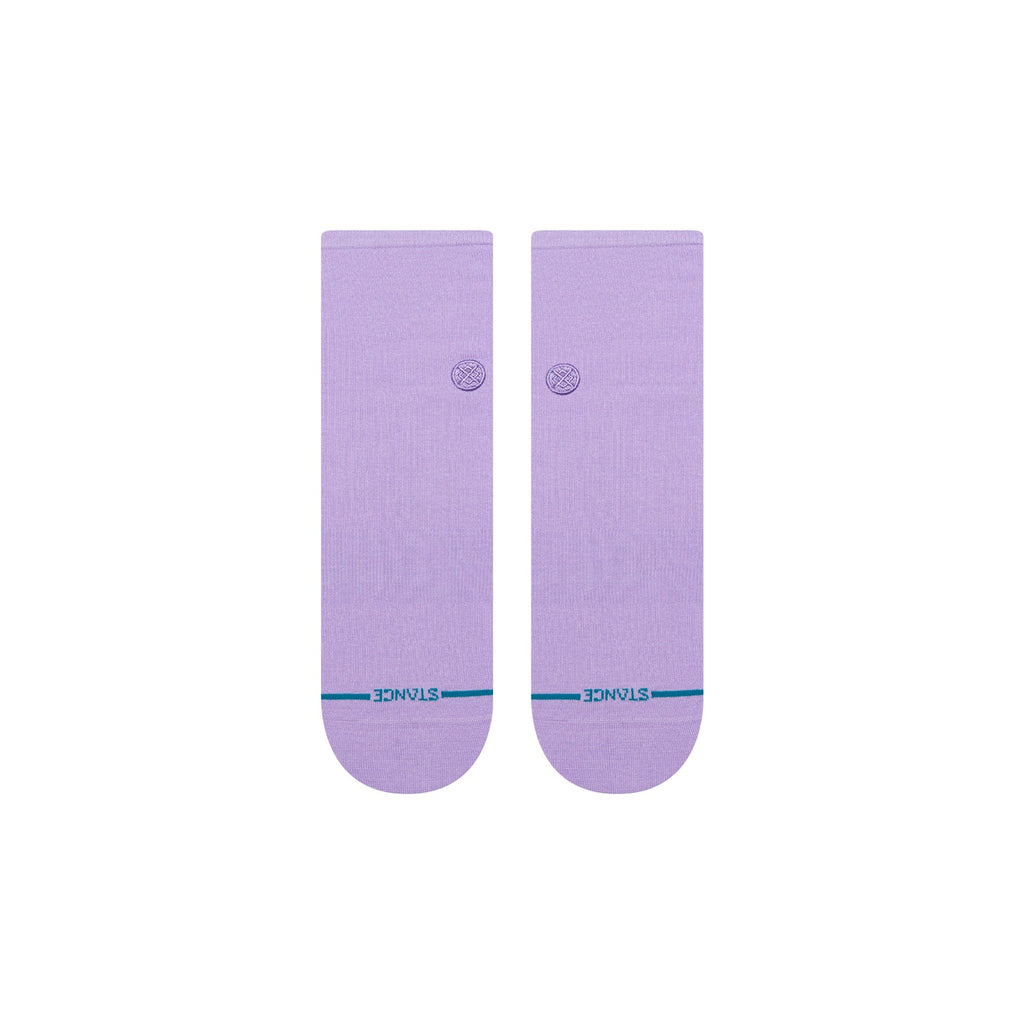 Bas Fine Rib Quarter Mauve Stance