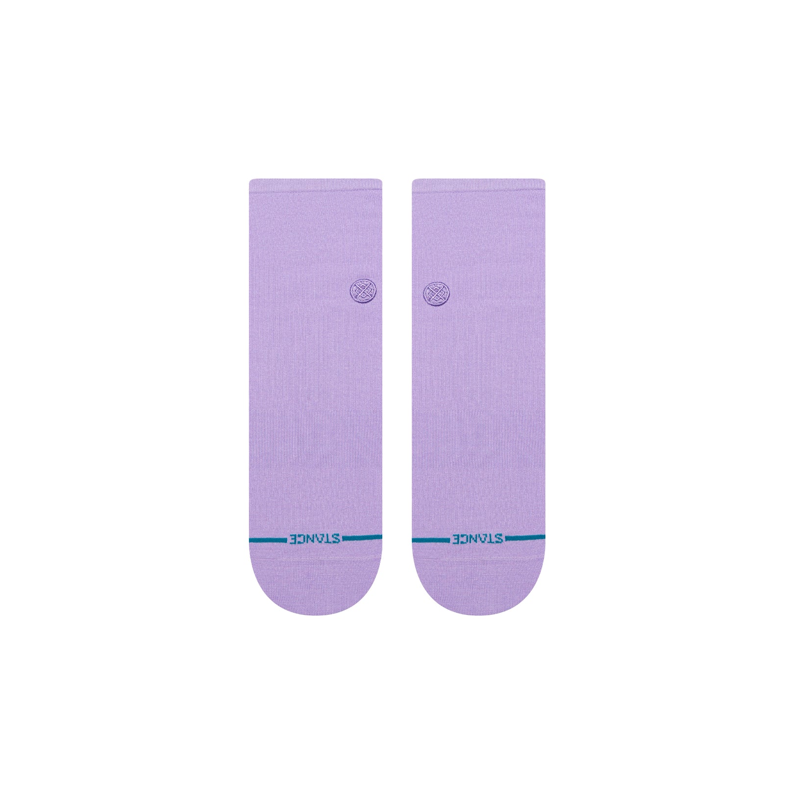 Bas Fine Rib Quarter Mauve Stance