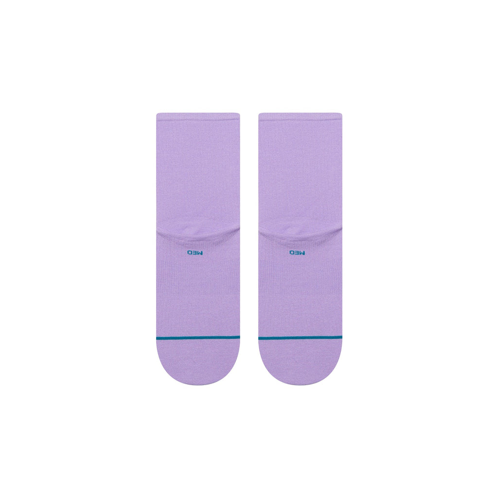 Bas Fine Rib Quarter Mauve Stance