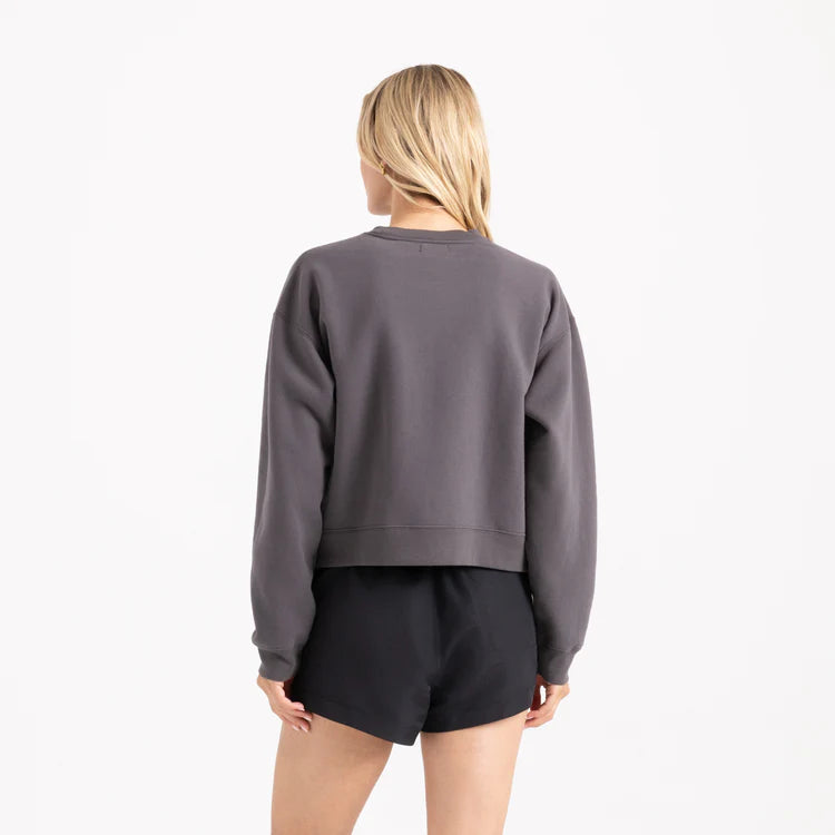 Chandail Port Crew Noir Faded Roark