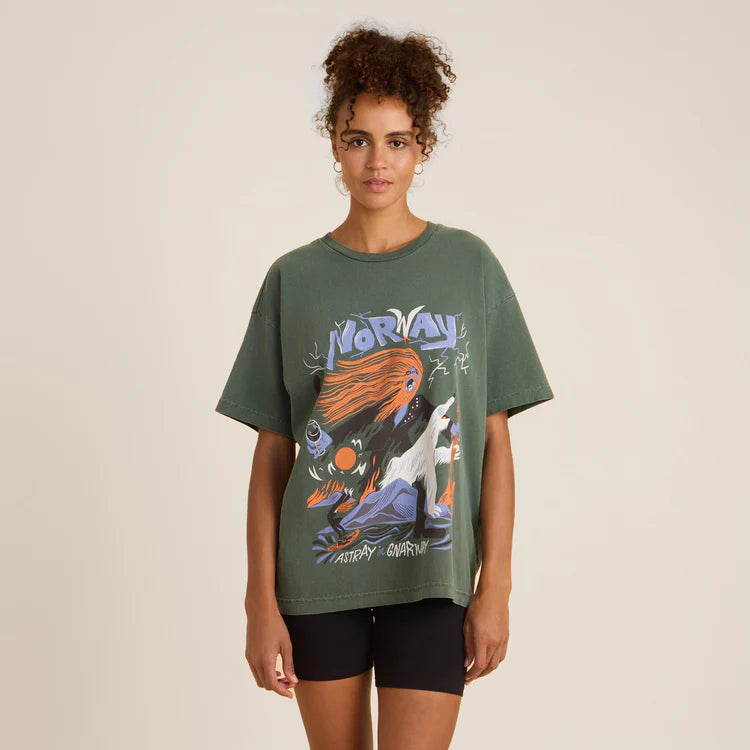 T-Shirt Gnarway Oversized Vert Roark