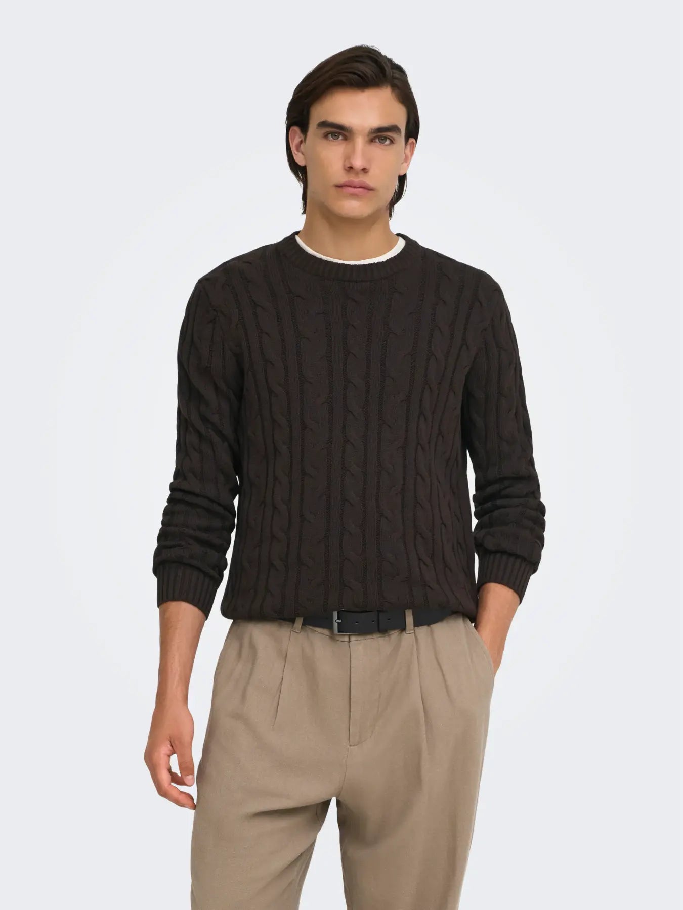 Pull Kim Cable Brun Only & Sons