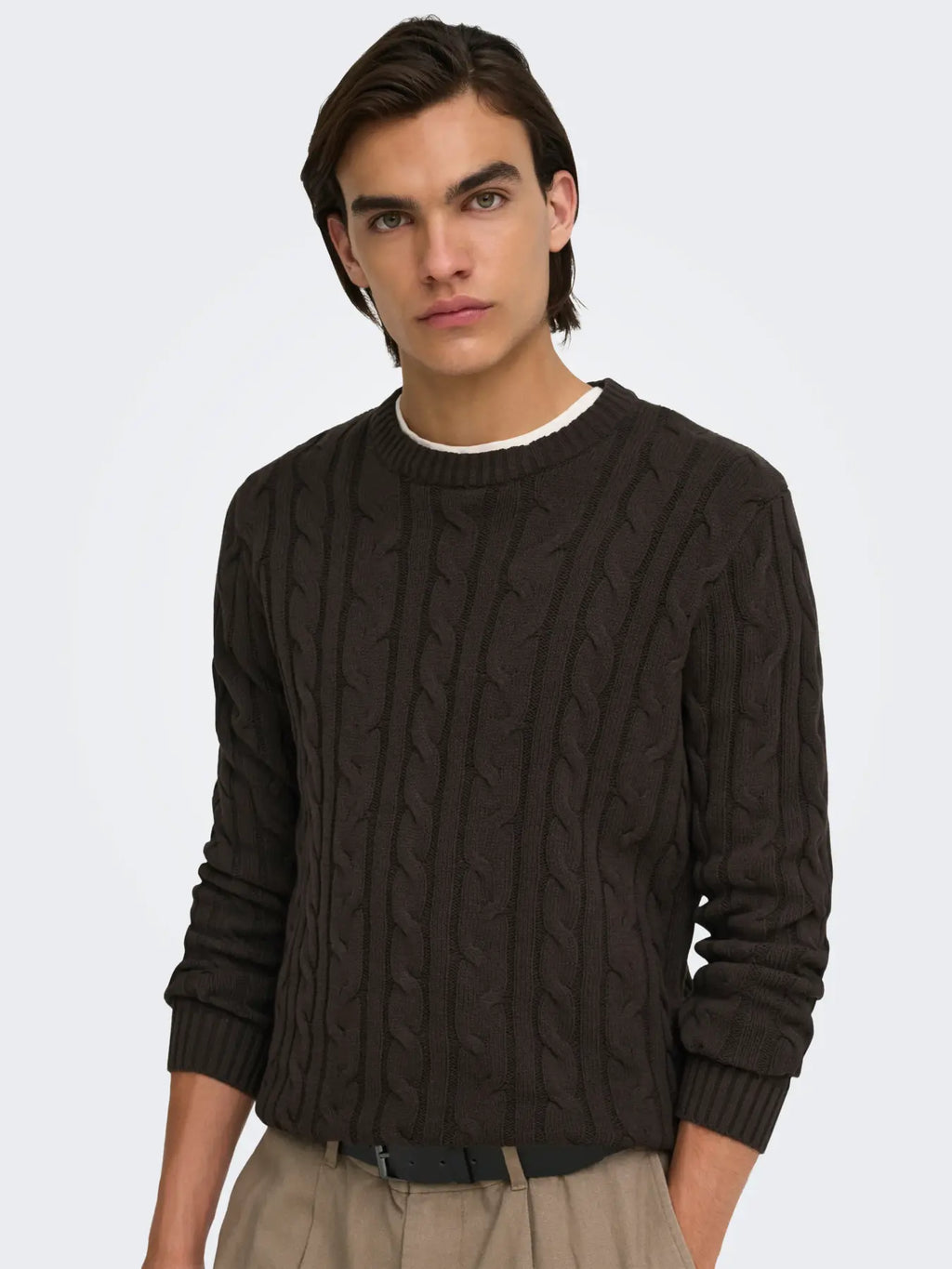 Pull Kim Cable Brun Only & Sons
