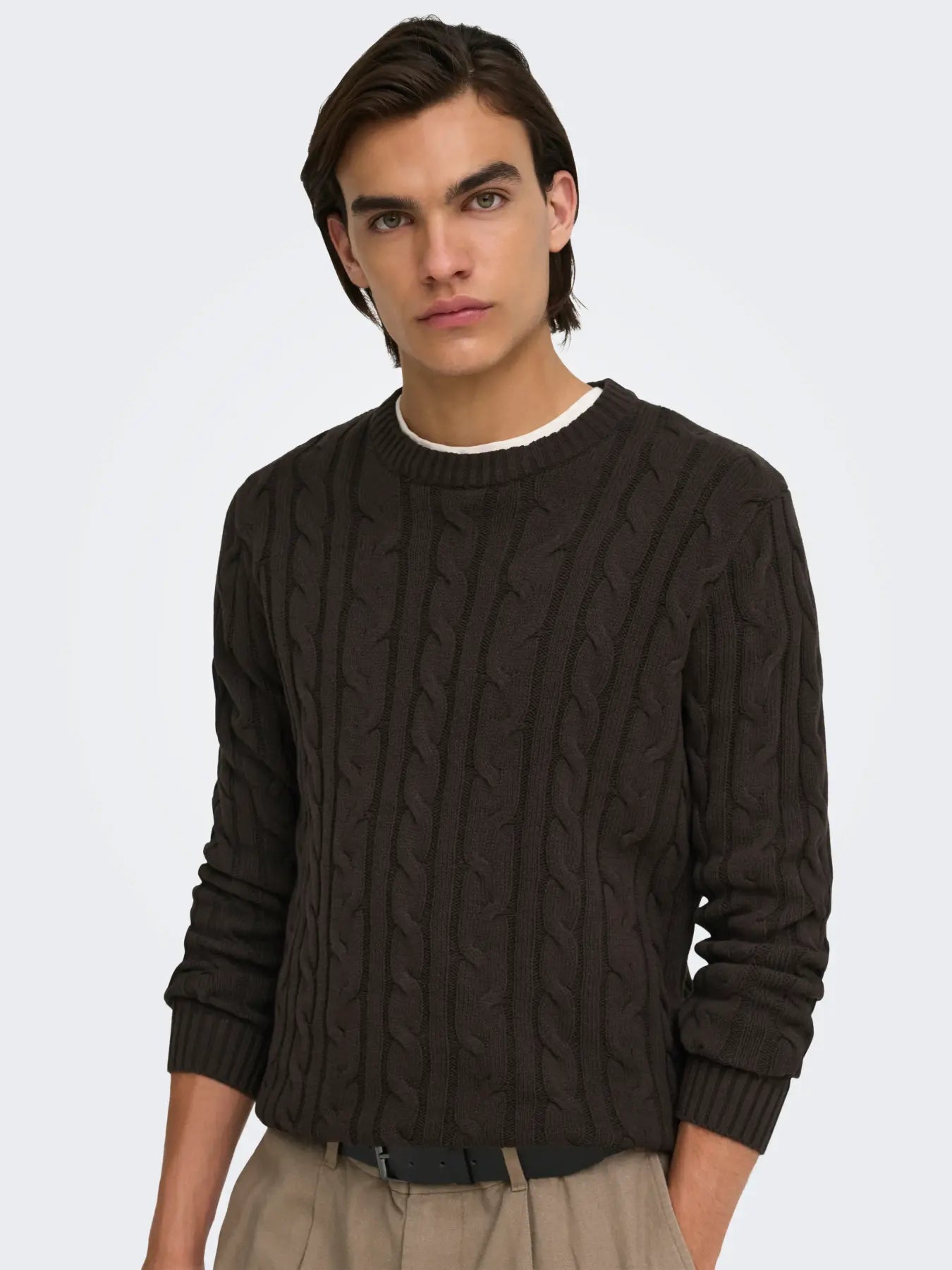 Pull Kim Cable Brun Only & Sons