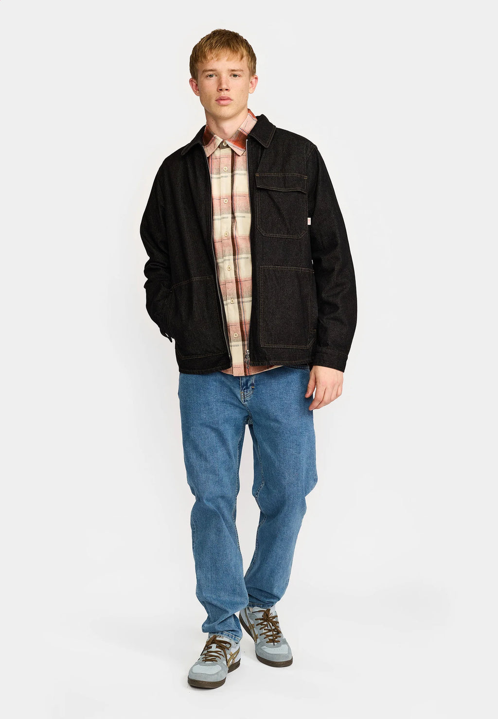 Sur-Chemise 3956 Zipped Denim Worker Noir RVLT